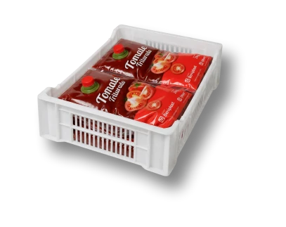 Cajones plásticos retornables para transporte logístico